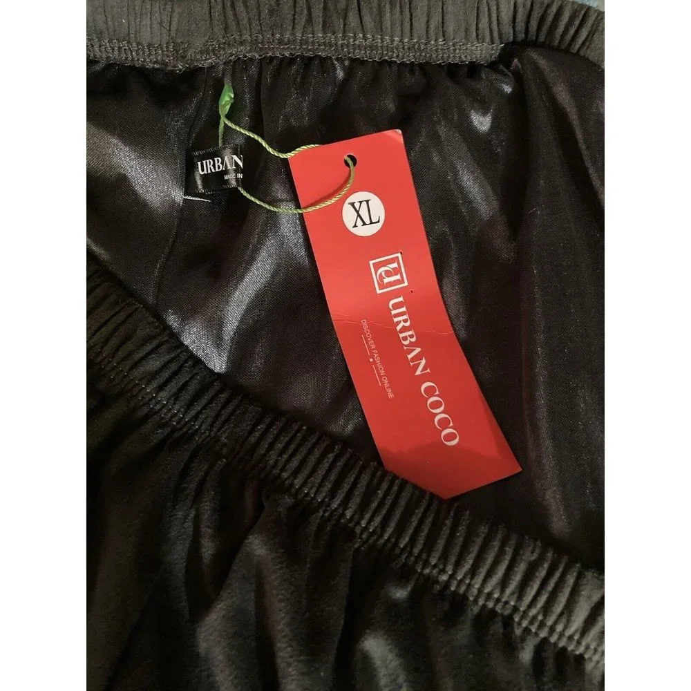 Urban CoCo Maxi Skirt Womens XL Gray‎ Soft Velour Flowy Ruffle Hem NWT